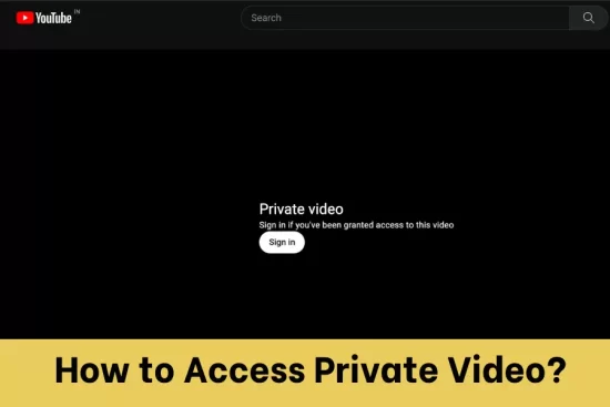 Access Private Youtube video