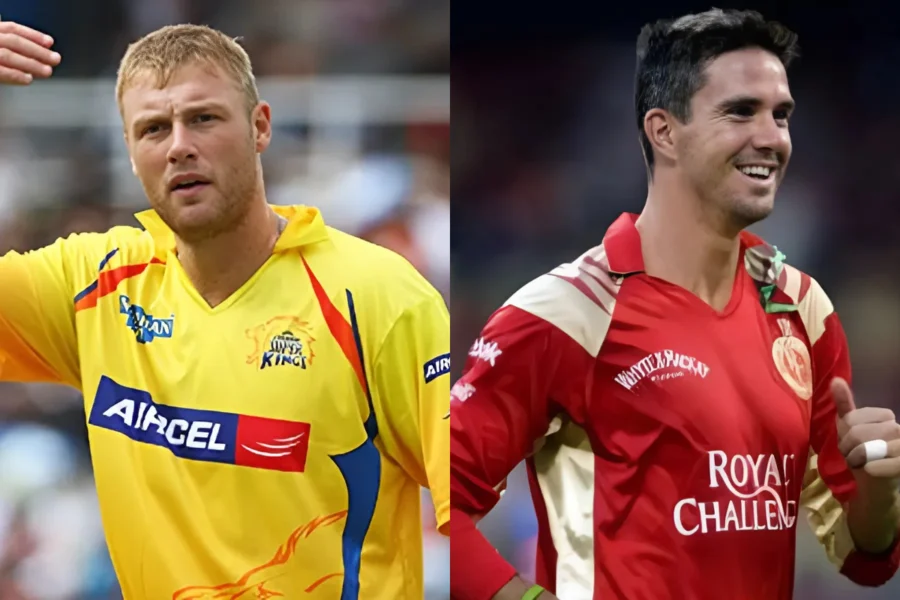 Andrew Flintoff and Kevin Pietersen in ipl 2009 