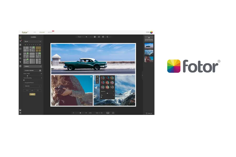 Fotor UI and logo