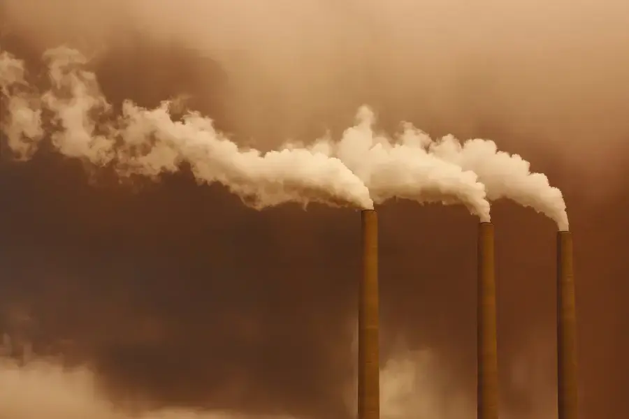 Harmful gases causing air pollution