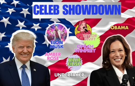 harris vs trump celebrity war