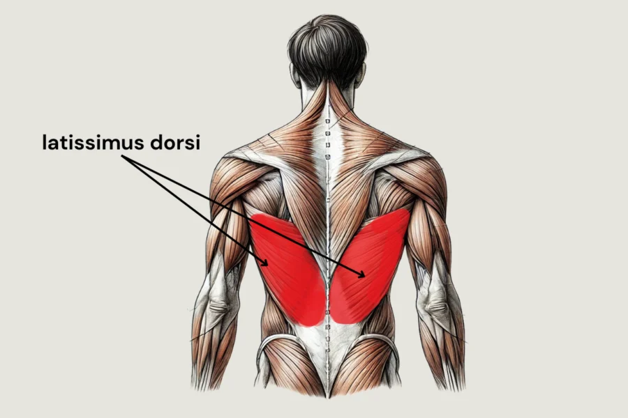 Latissimus dorsi (LAT) in the body