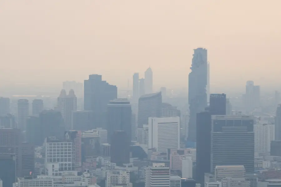 Air polluted city